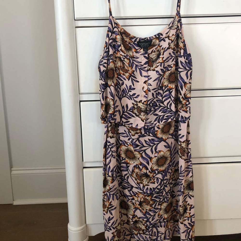 Spaghetti strap top shop sunflower dress